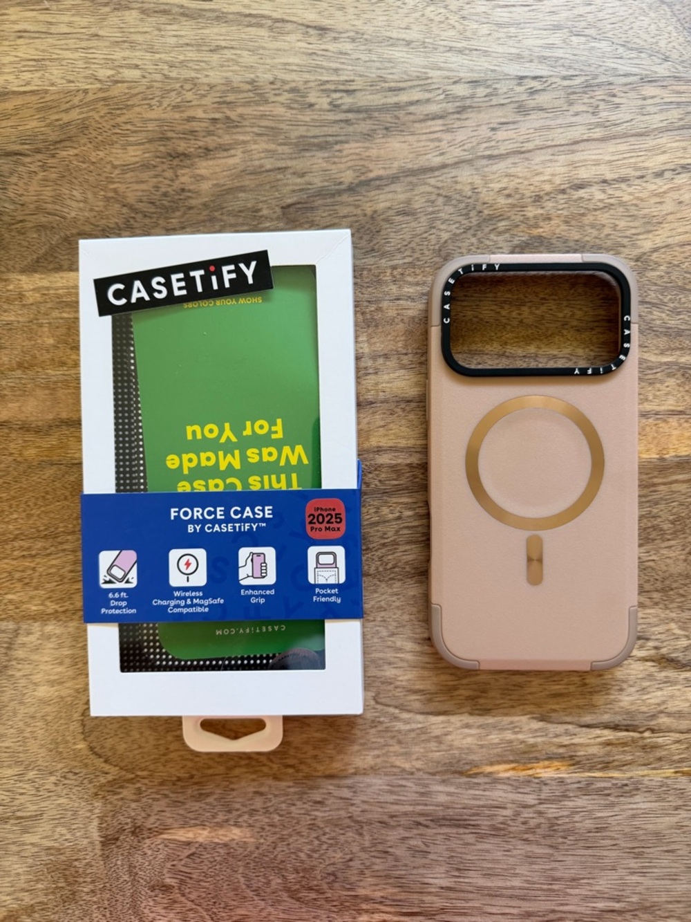 CASETiFY for Apple iPhone 17 Pro Max Force Case - Taupe